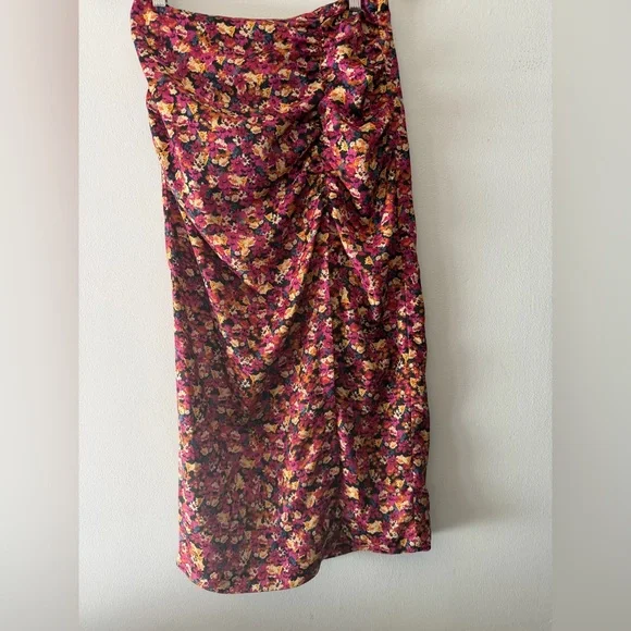 Zara Multicolor Floral Skirt medium - Picture 2 of 6